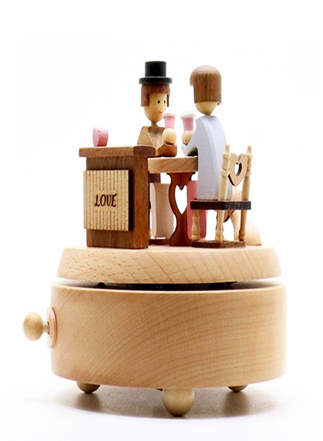 ROSIKING Classical Music Box Revolve Musical Boxes Christmas Birthday Valentine's Day Gifts for Lover, Boyfriend, Girlfriend, Husband, Wife Plays Can't Help Falling in Love - Image 1
